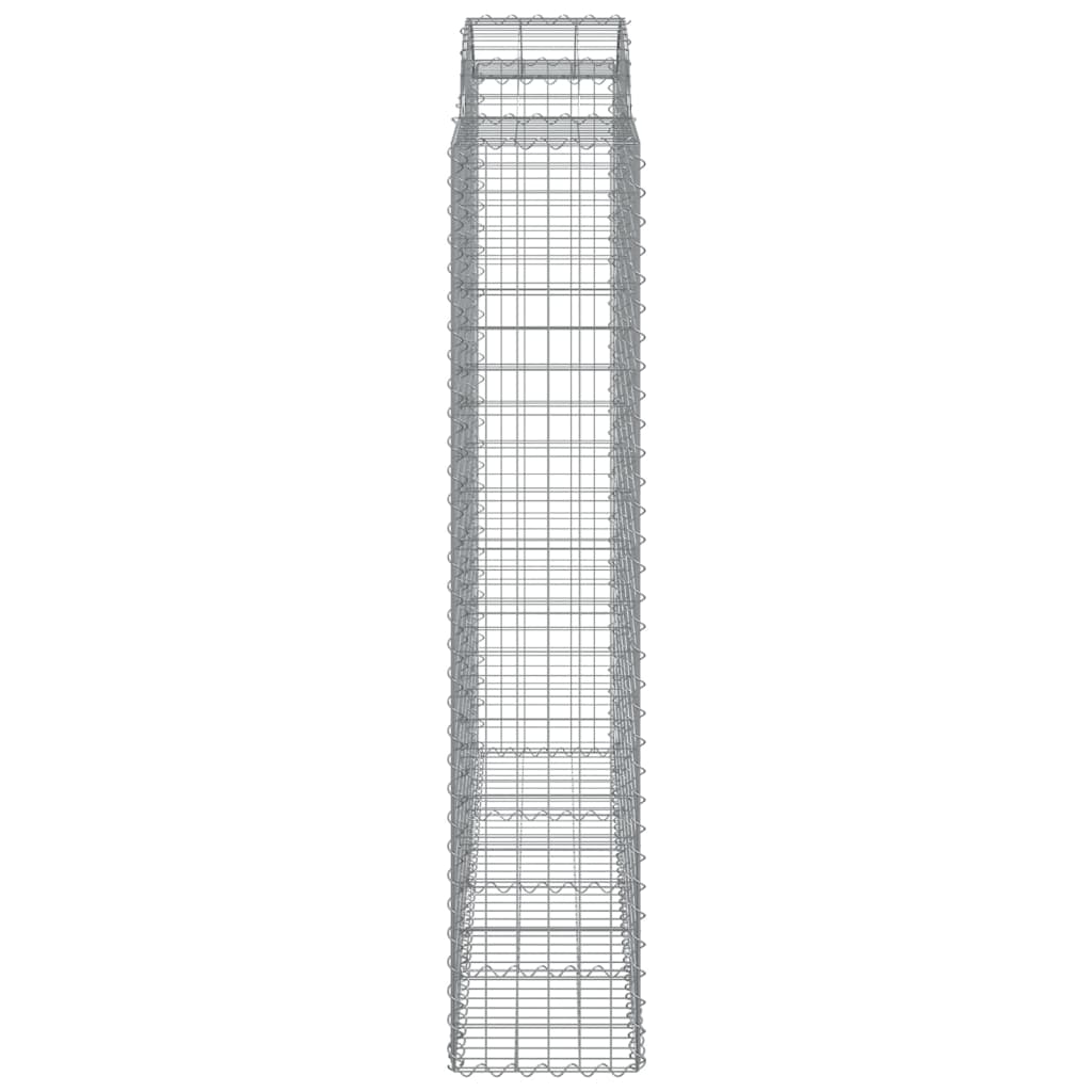 Arched Gabion Baskets 12 pcs 200x50x200/220 cm Galvanised Iron