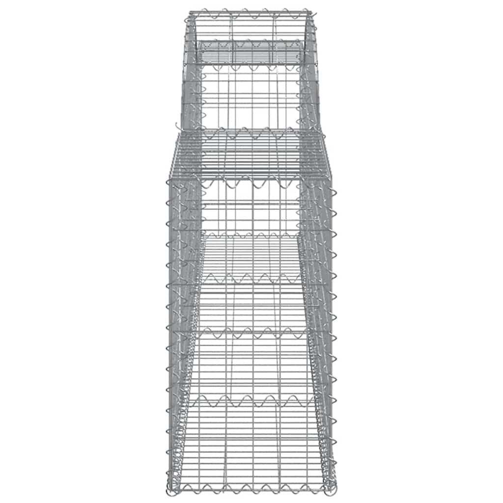 Arched Gabion Baskets 13 pcs 300x30x60/80 cm Galvanised Iron