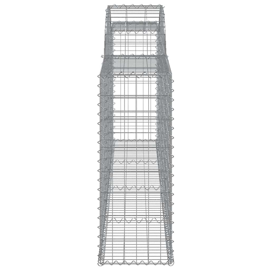 Arched Gabion Baskets 5 pcs 300x30x80/100 cm Galvanised Iron