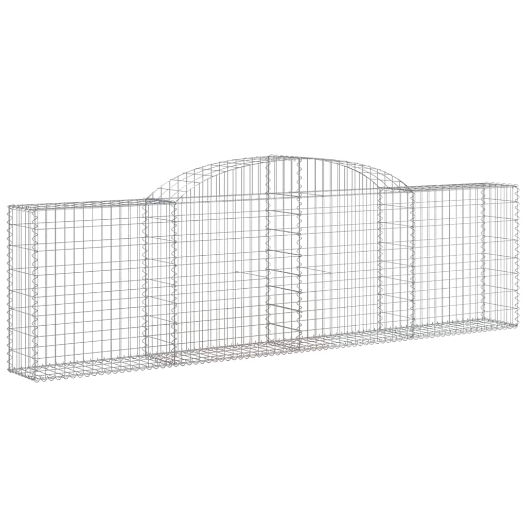 Arched Gabion Baskets 12 pcs 300x30x80/100 cm Galvanised Iron