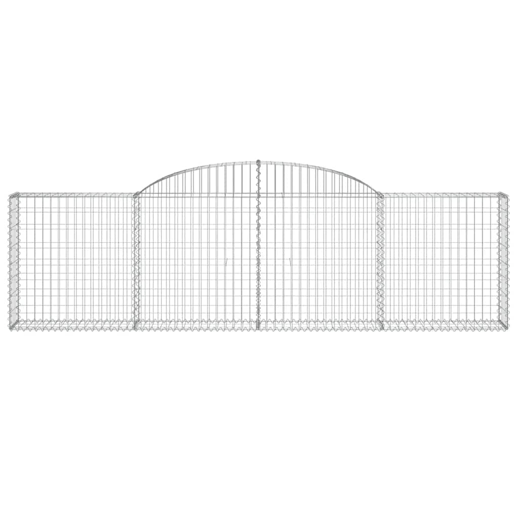 Arched Gabion Baskets 12 pcs 300x30x80/100 cm Galvanised Iron