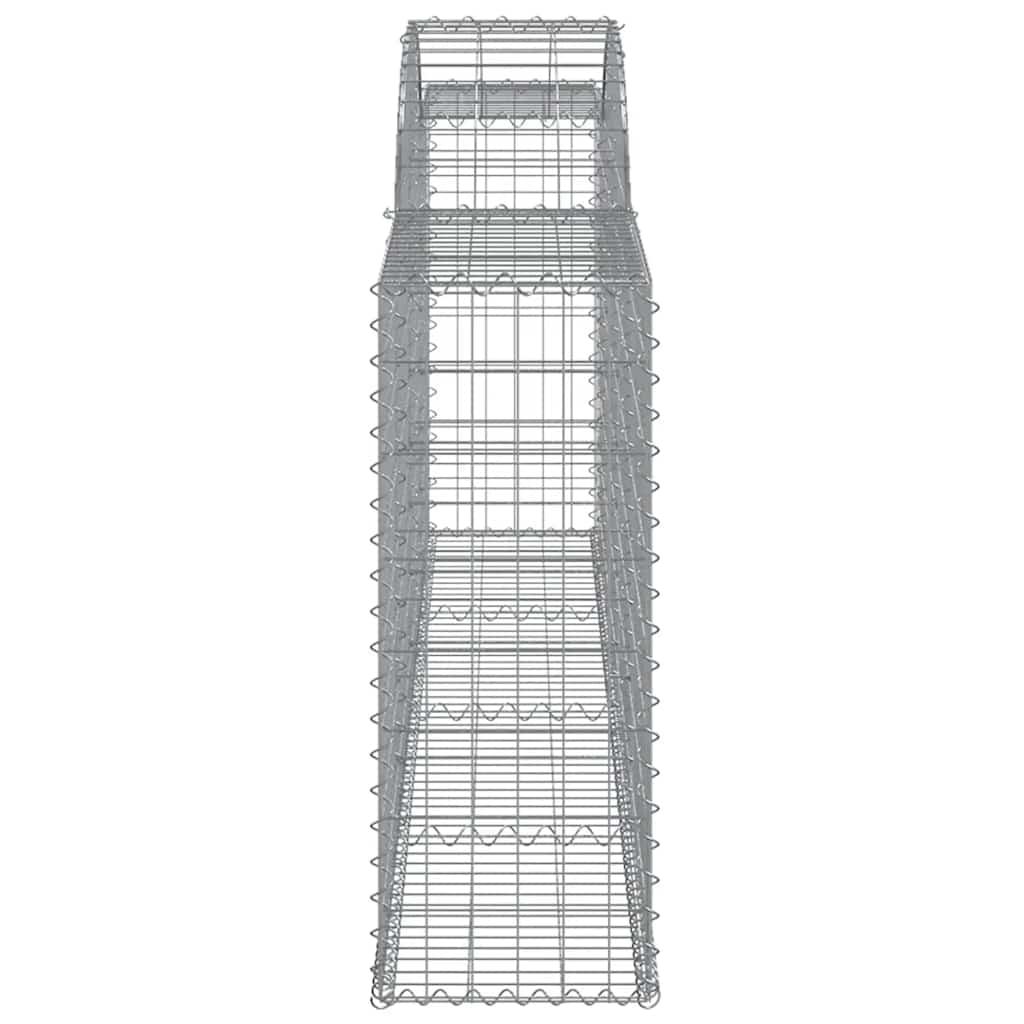 Arched Gabion Baskets 12 pcs 300x30x80/100 cm Galvanised Iron