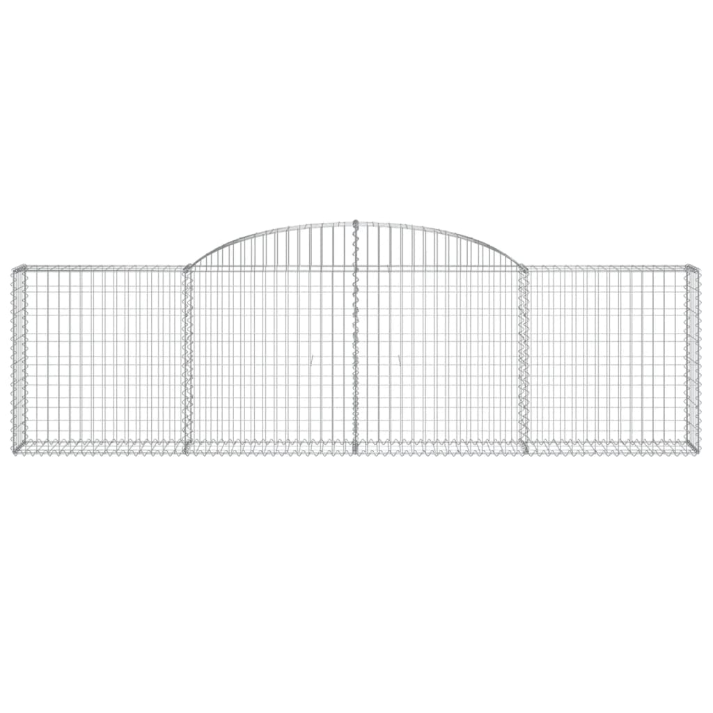 Arched Gabion Baskets 30 pcs 300x30x80/100 cm Galvanised Iron