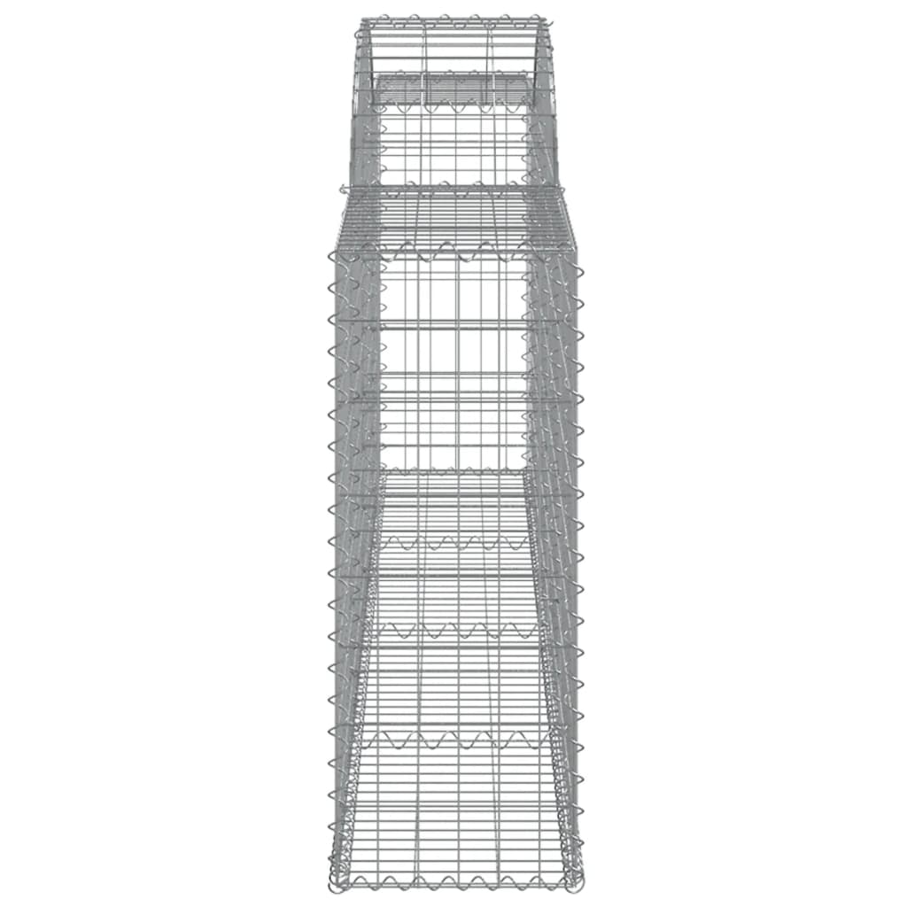 Arched Gabion Baskets 30 pcs 300x30x80/100 cm Galvanised Iron