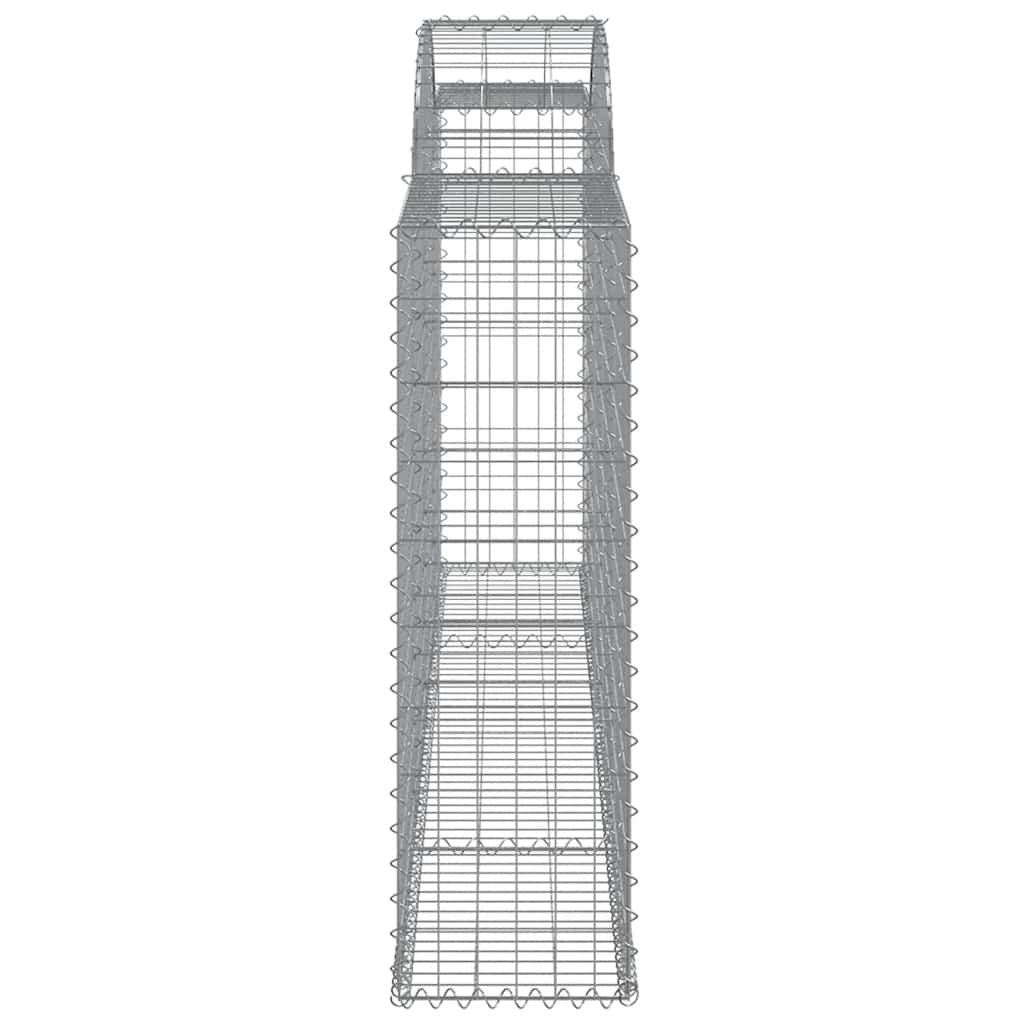 Arched Gabion Baskets 5 pcs 300x30x100/120 cm Galvanised Iron