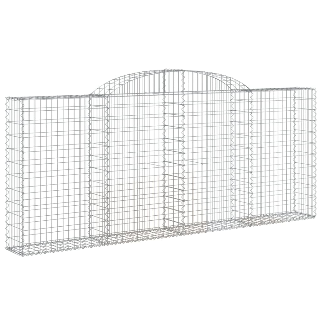 Arched Gabion Baskets 25 pcs 300x30x120/140 cm Galvanised Iron