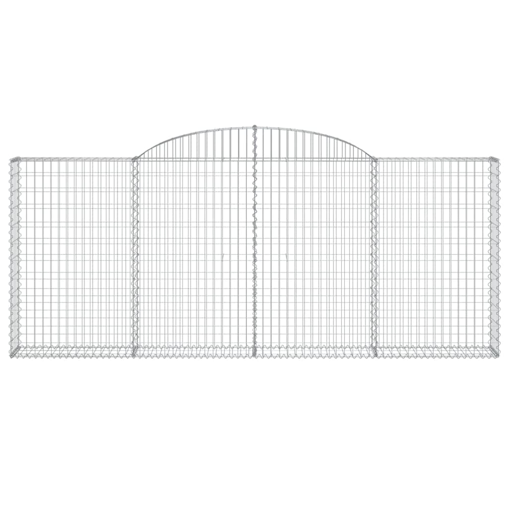 Arched Gabion Baskets 25 pcs 300x30x120/140 cm Galvanised Iron