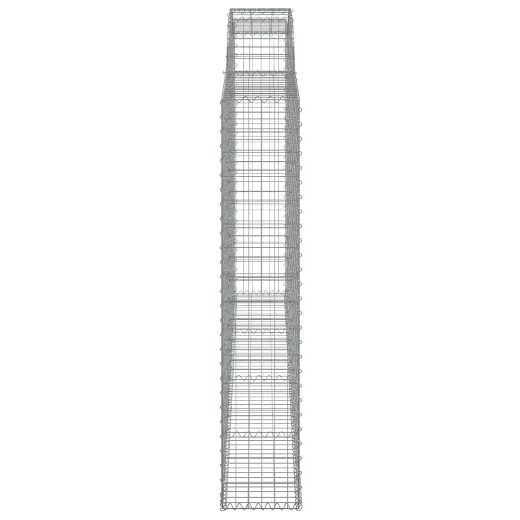 Arched Gabion Baskets 2 pcs 300x30x160/180 cm Galvanised Iron
