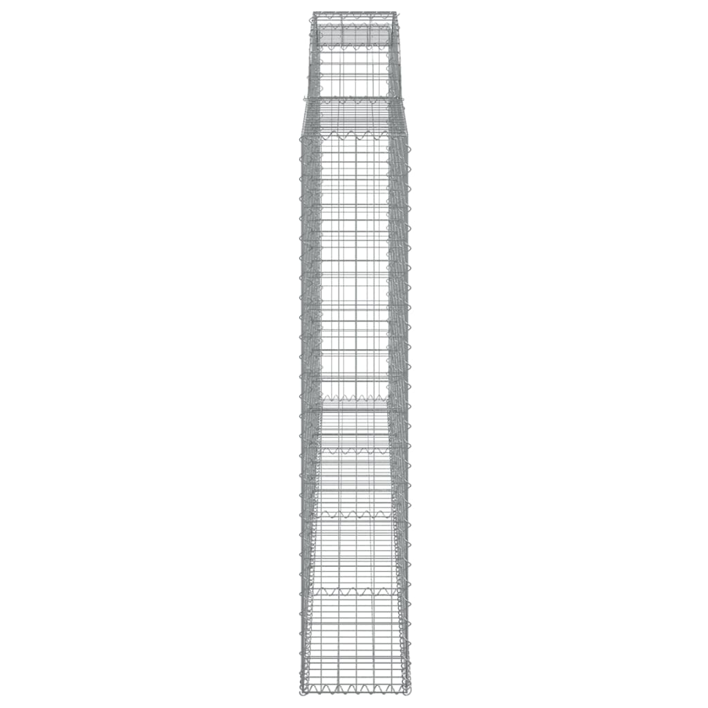 Arched Gabion Baskets 3 pcs 300x30x160/180 cm Galvanised Iron