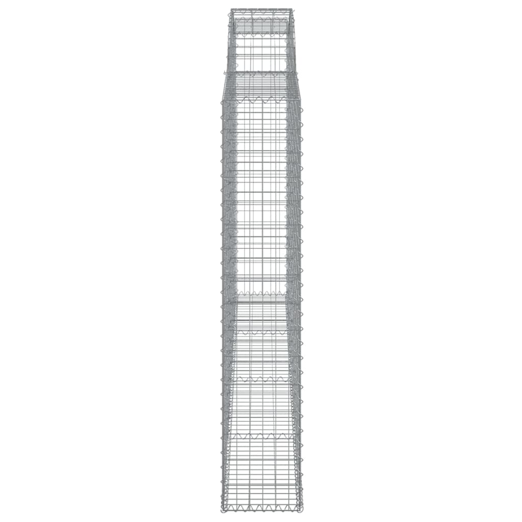 Arched Gabion Baskets 4 pcs 300x30x160/180 cm Galvanised Iron