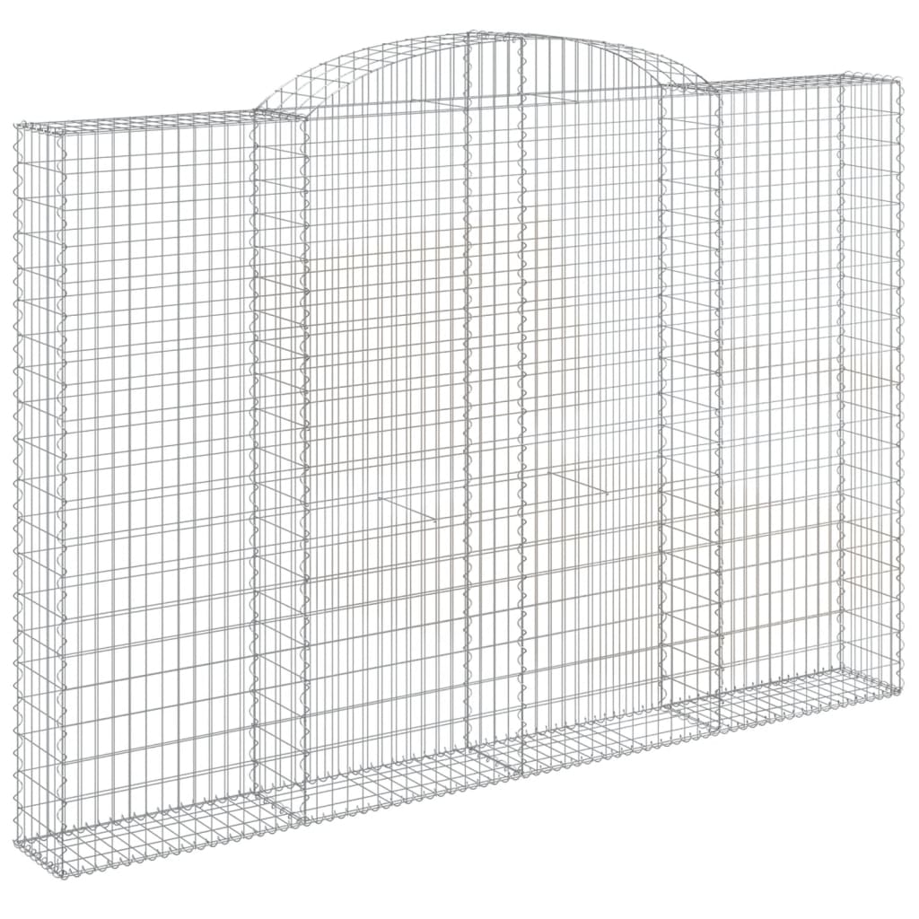Arched Gabion Baskets 3 pcs 300x30x200/220 cm Galvanised Iron