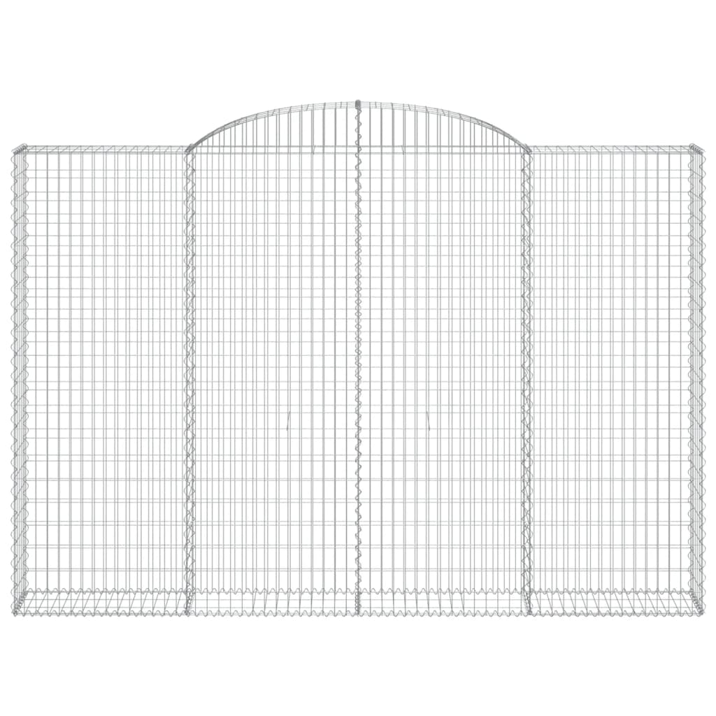Arched Gabion Baskets 3 pcs 300x30x200/220 cm Galvanised Iron