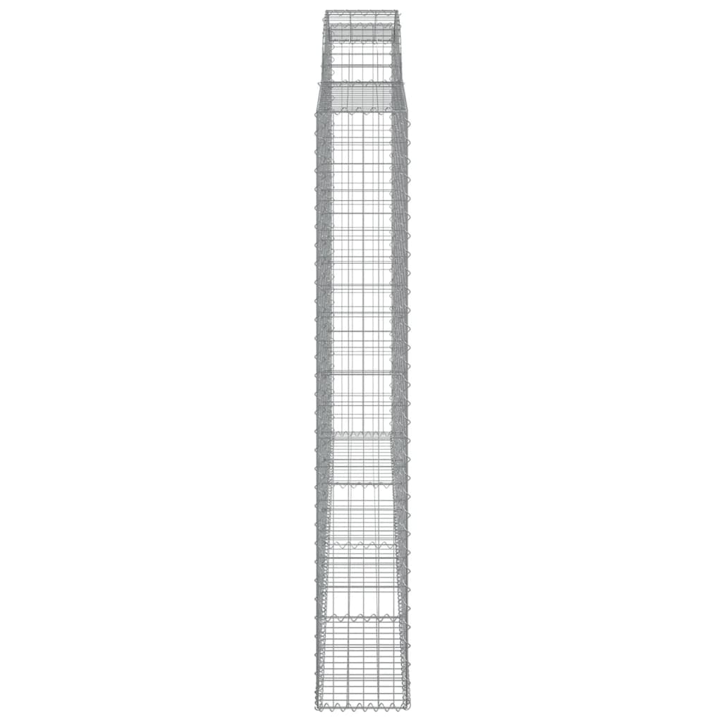 Arched Gabion Baskets 3 pcs 300x30x200/220 cm Galvanised Iron