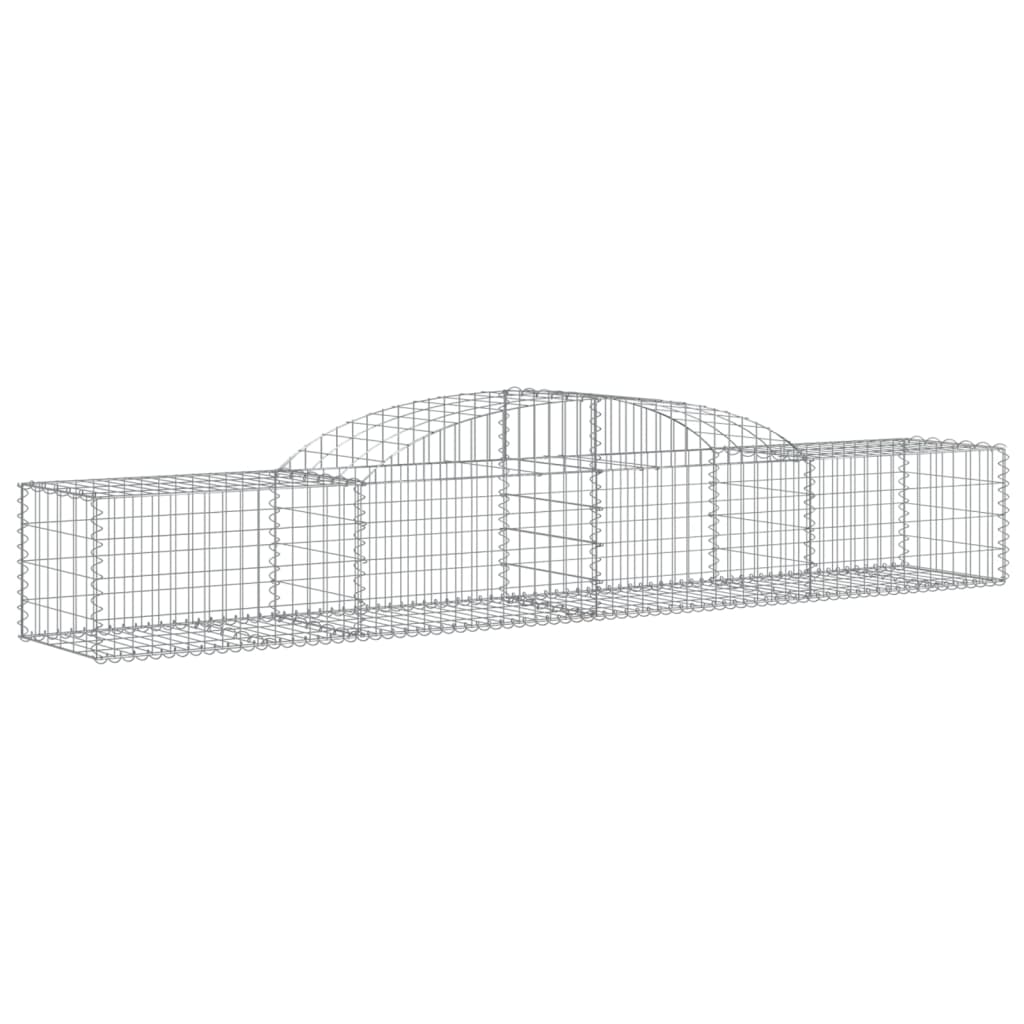 Arched Gabion Baskets 13 pcs 300x50x40/60 cm Galvanised Iron