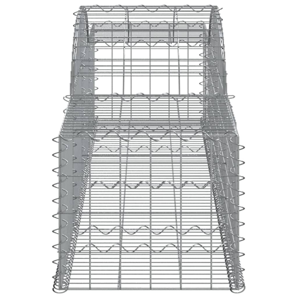 Arched Gabion Baskets 13 pcs 300x50x40/60 cm Galvanised Iron