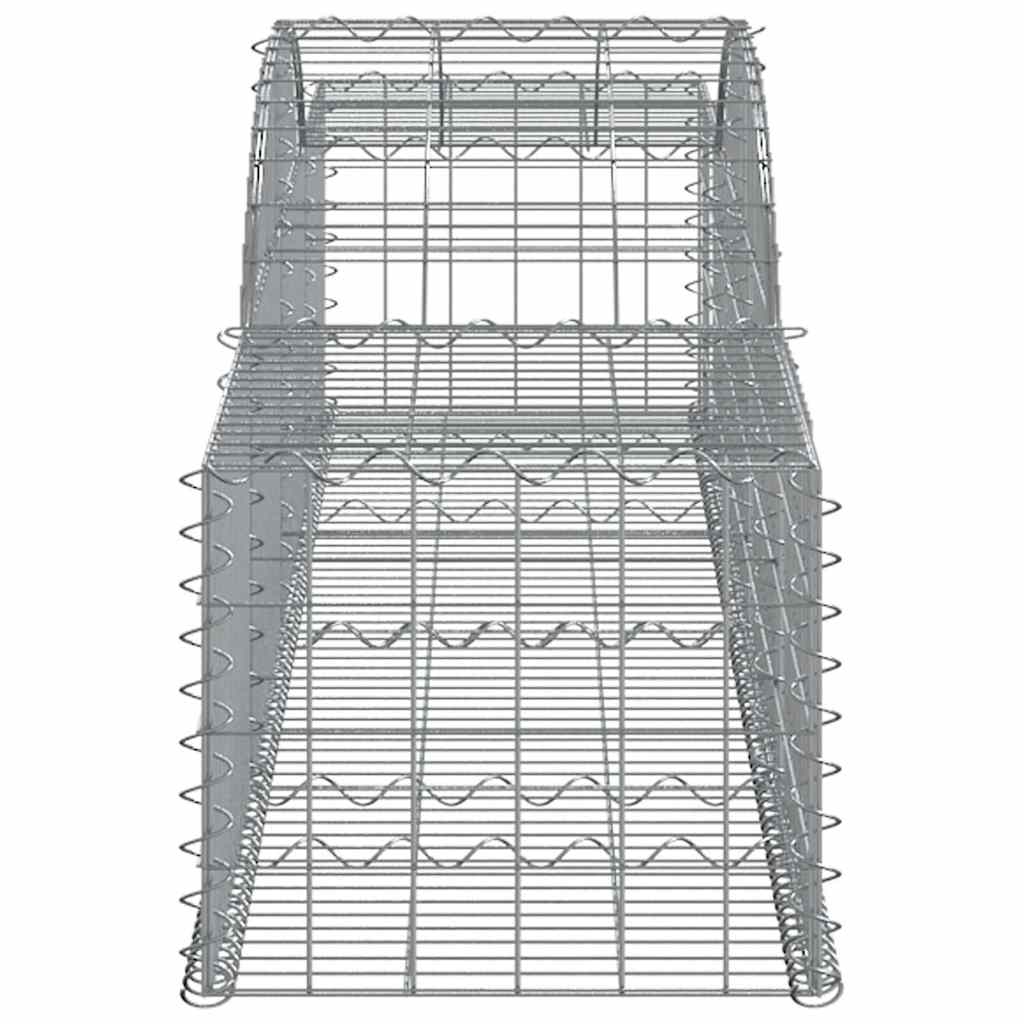 Arched Gabion Baskets 30 pcs 300x50x40/60 cm Galvanised Iron