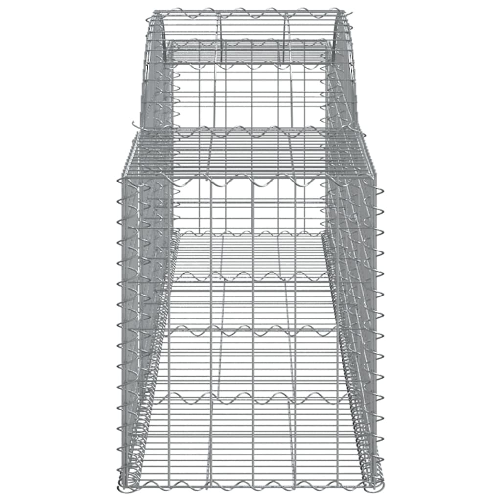 Arched Gabion Baskets 30 pcs 300x50x60/80 cm Galvanised Iron