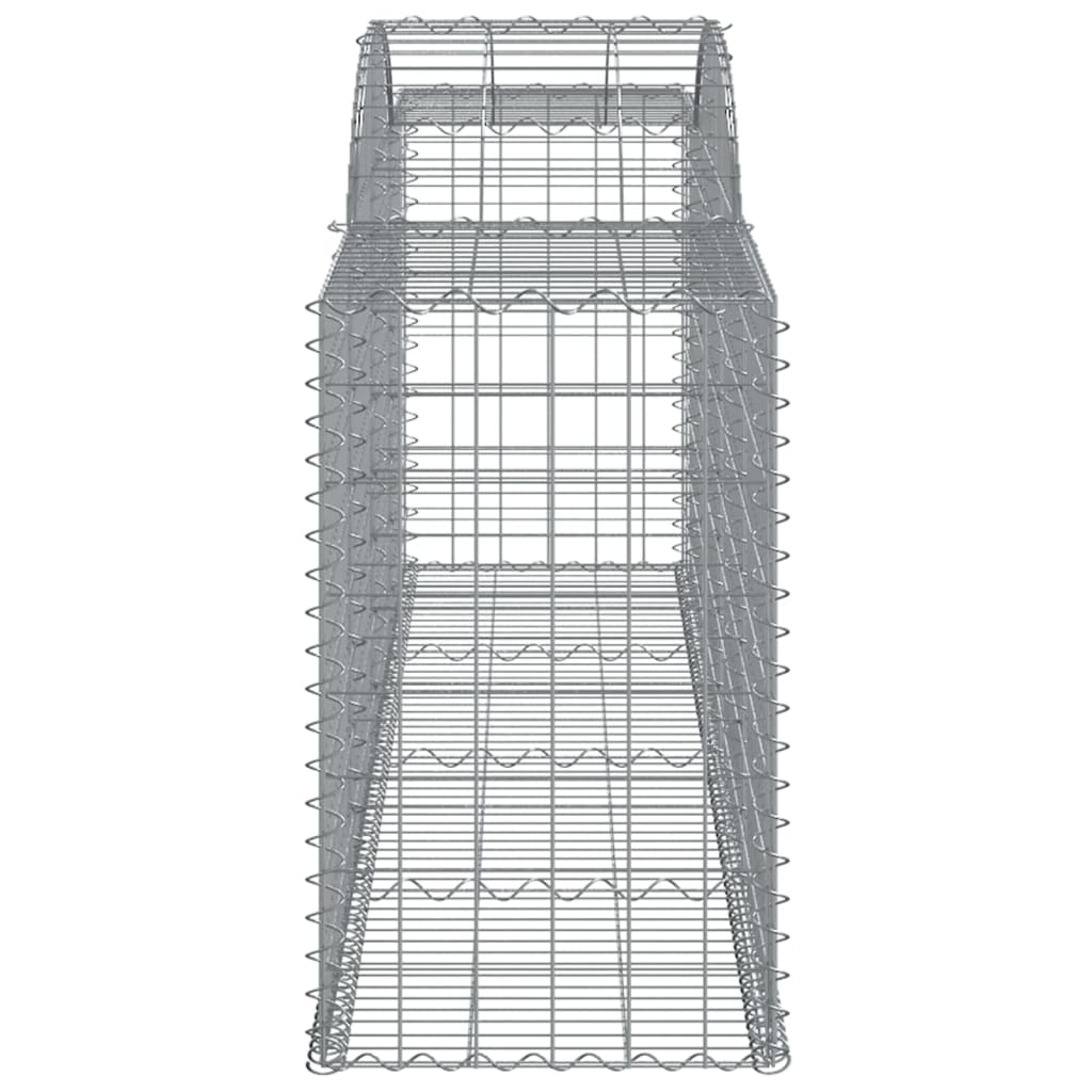 Arched Gabion Baskets 5 pcs 300x50x80/100 cm Galvanised Iron