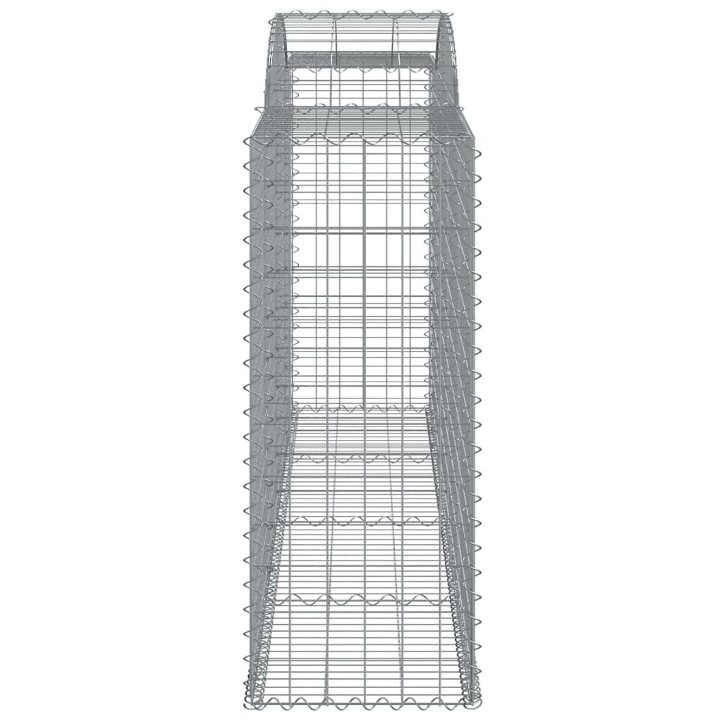 Arched Gabion Baskets 11 pcs 300x50x120/140 cm Galvanised Iron