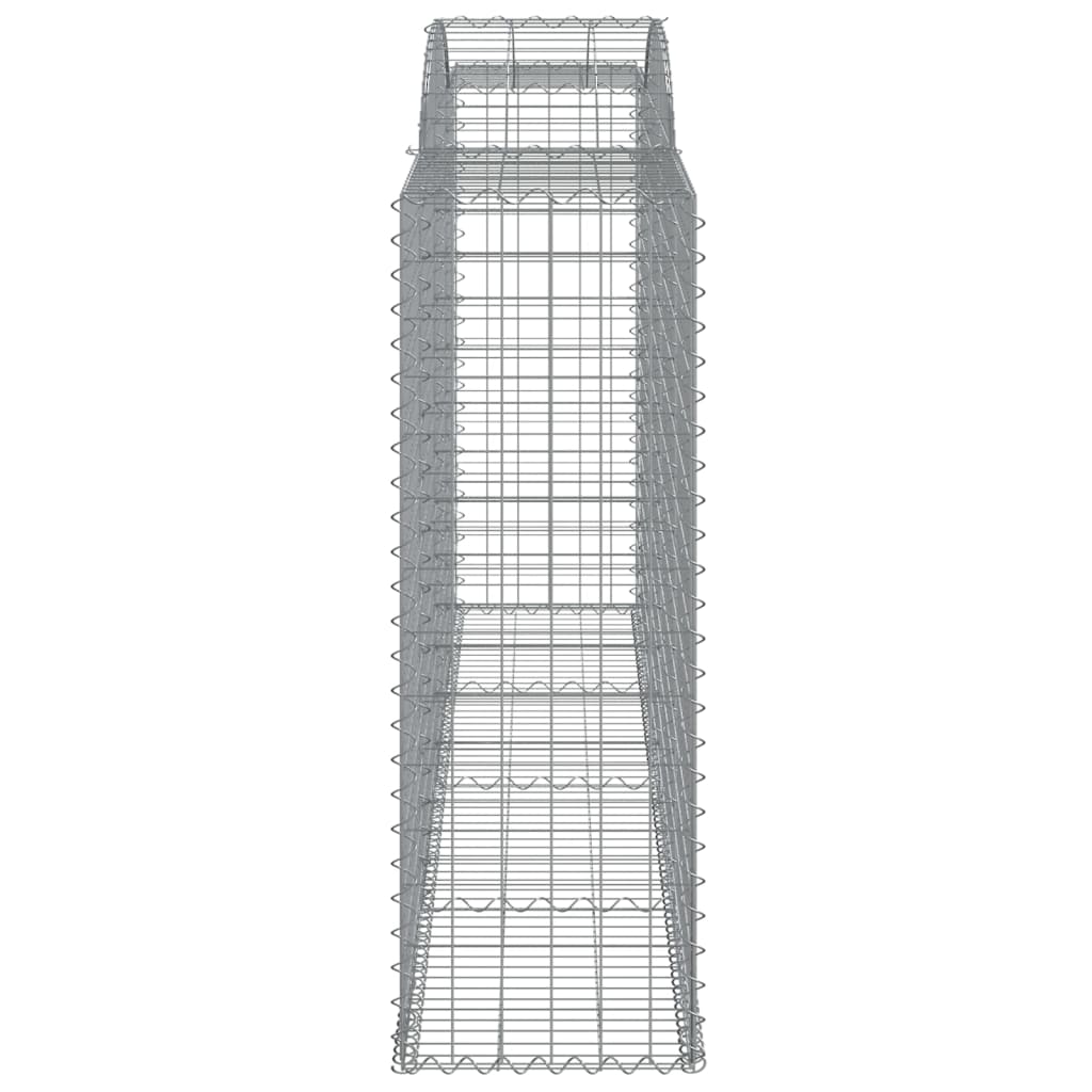 Arched Gabion Baskets 3 pcs 300x50x140/160 cm Galvanised Iron