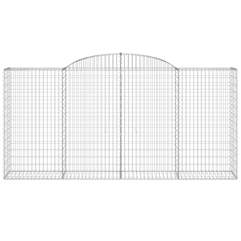 Arched Gabion Baskets 5 pcs 300x50x140/160 cm Galvanised Iron