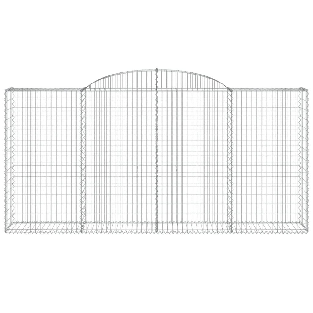 Arched Gabion Baskets 6 pcs 300x50x140/160 cm Galvanised Iron