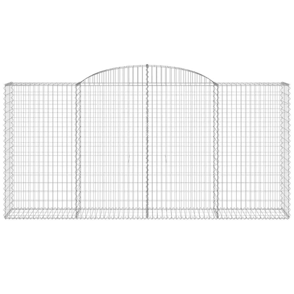 Arched Gabion Baskets 13 pcs 300x50x140/160 cm Galvanised Iron