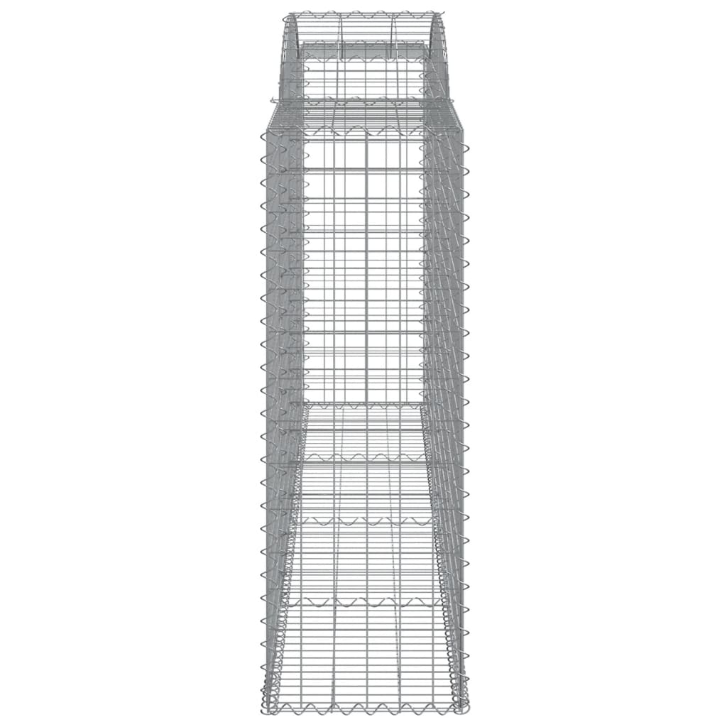 Arched Gabion Baskets 25 pcs 300x50x140/160 cm Galvanised Iron