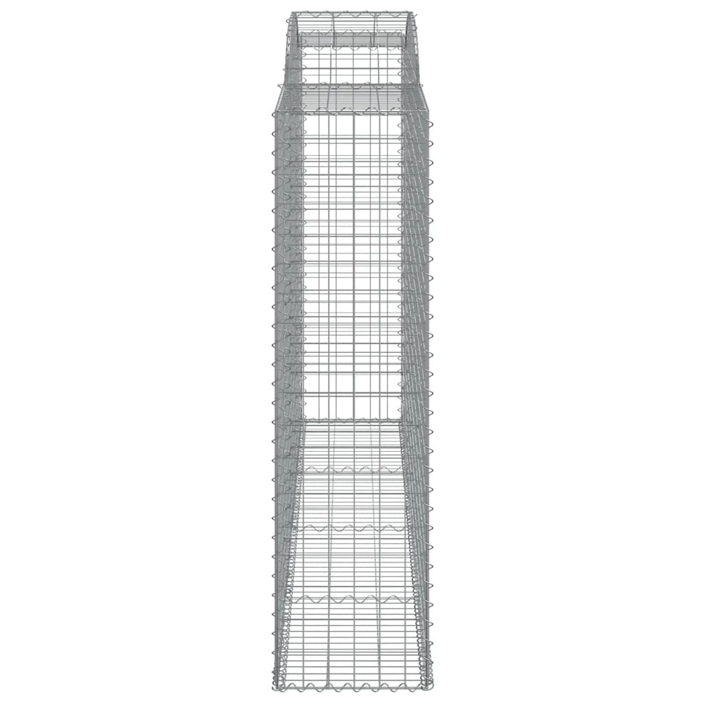 Arched Gabion Baskets 3 pcs 300x50x180/200 cm Galvanised Iron