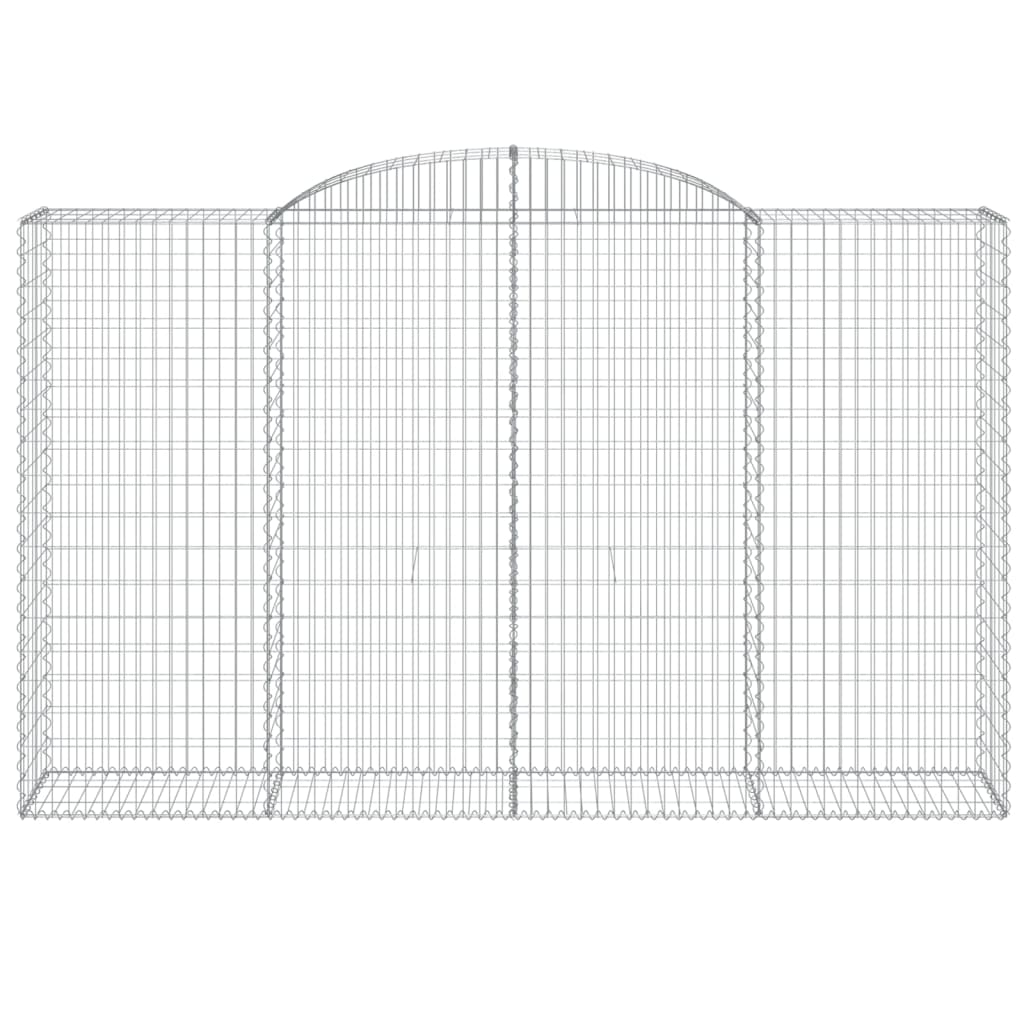 Arched Gabion Baskets 6 pcs 300x50x180/200 cm Galvanised Iron