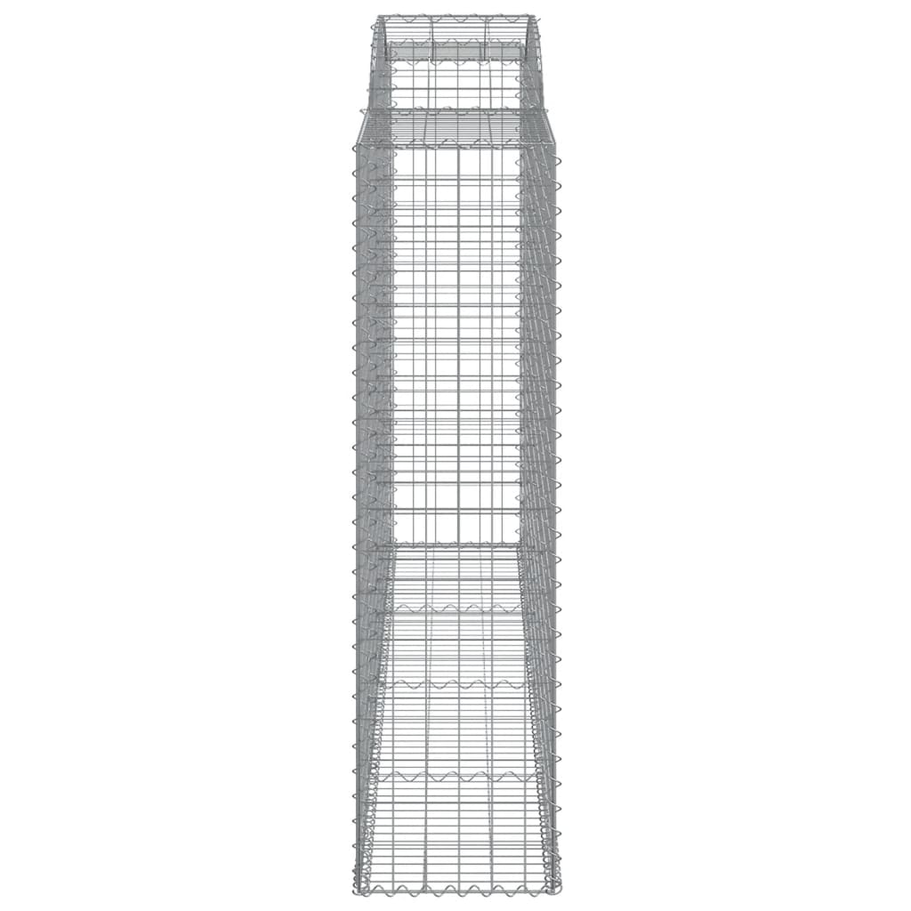 Arched Gabion Baskets 13 pcs 300x50x180/200 cm Galvanised Iron