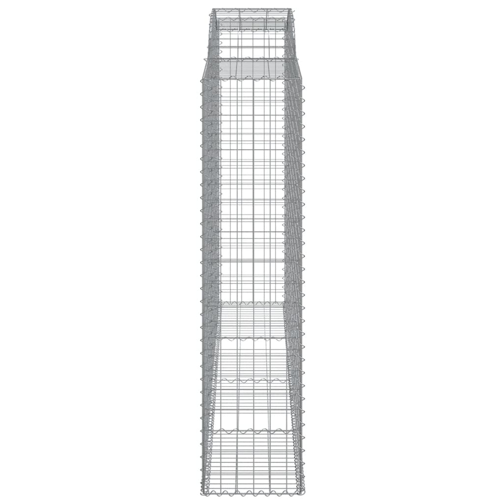 Arched Gabion Baskets 6 pcs 300x50x200/220 cm Galvanised Iron