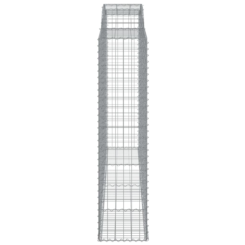 Arched Gabion Baskets 9 pcs 300x50x200/220 cm Galvanised Iron