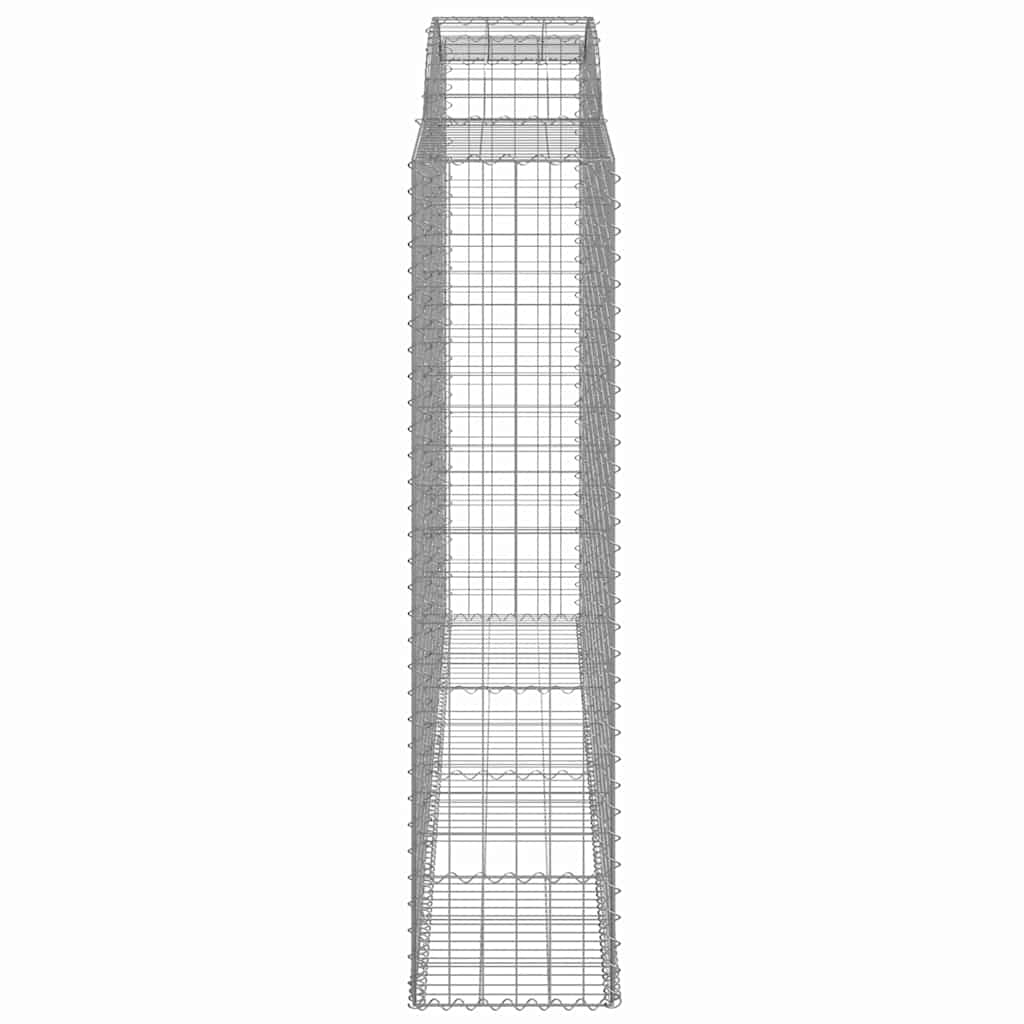 Arched Gabion Baskets 12 pcs 300x50x200/220 cm Galvanised Iron