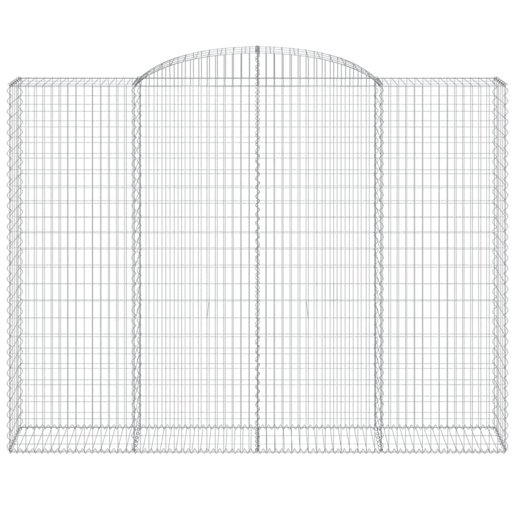 Arched Gabion Baskets 6 pcs 300x50x220/240 cm Galvanised Iron