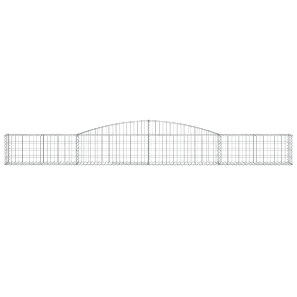 Arched Gabion Baskets 3 pcs 400x30x40/60 cm Galvanised Iron