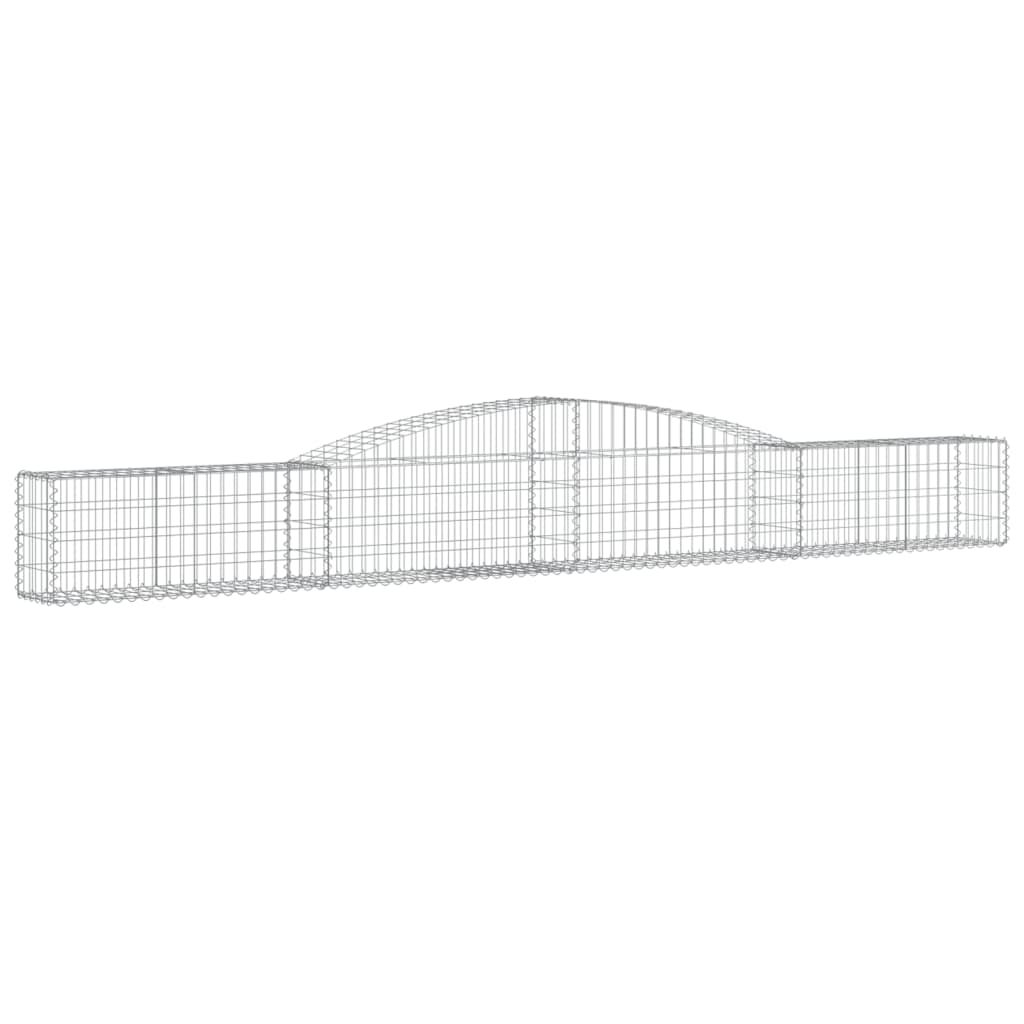 Arched Gabion Baskets 6 pcs 400x30x40/60 cm Galvanised Iron