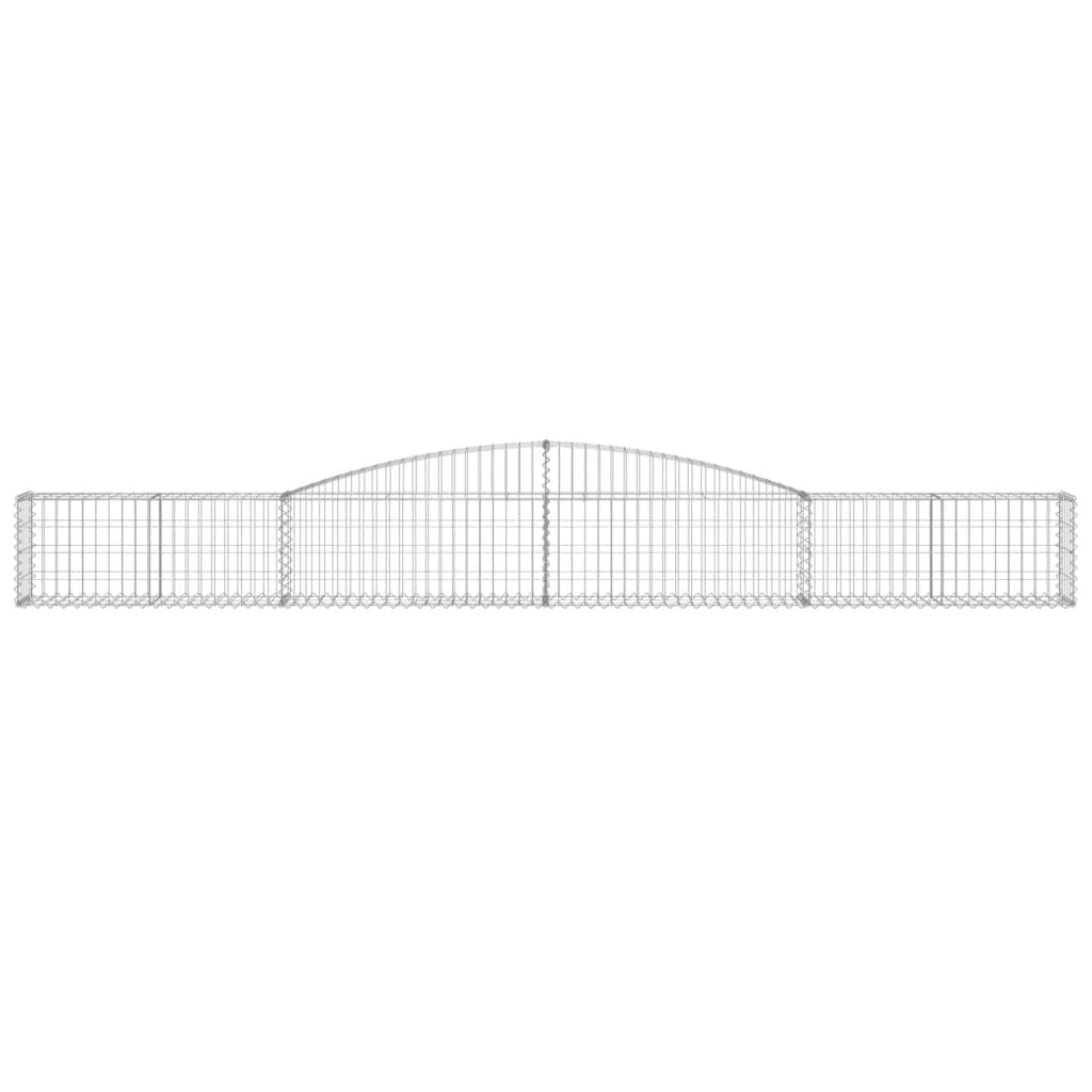 Arched Gabion Baskets 6 pcs 400x30x40/60 cm Galvanised Iron
