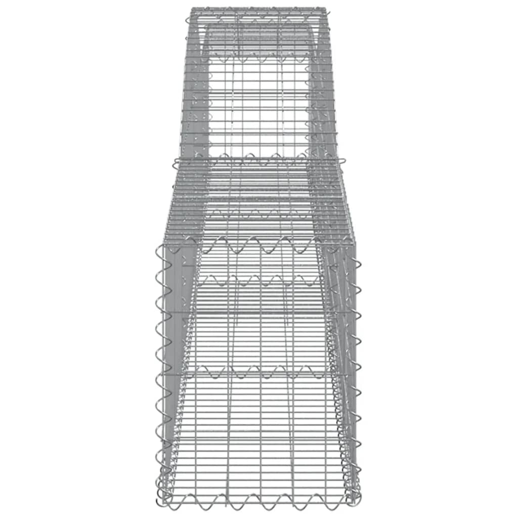 Arched Gabion Baskets 6 pcs 400x30x40/60 cm Galvanised Iron