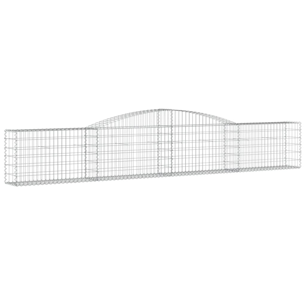 Arched Gabion Baskets 6 pcs 400x30x60/80 cm Galvanised Iron