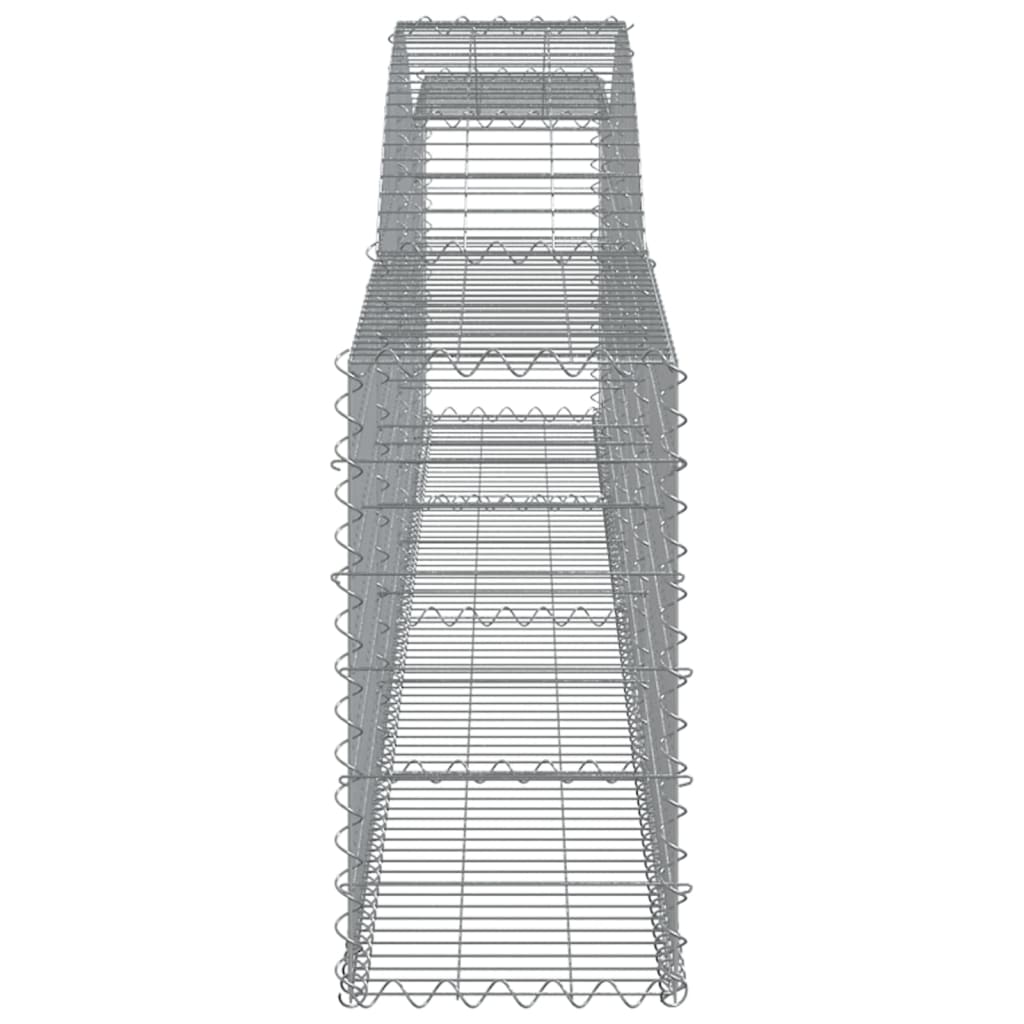 Arched Gabion Baskets 20 pcs 400x30x60/80 cm Galvanised Iron