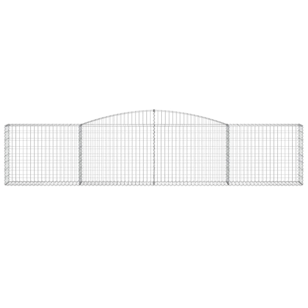 Arched Gabion Baskets 20 pcs 400x30x80/100 cm Galvanised Iron