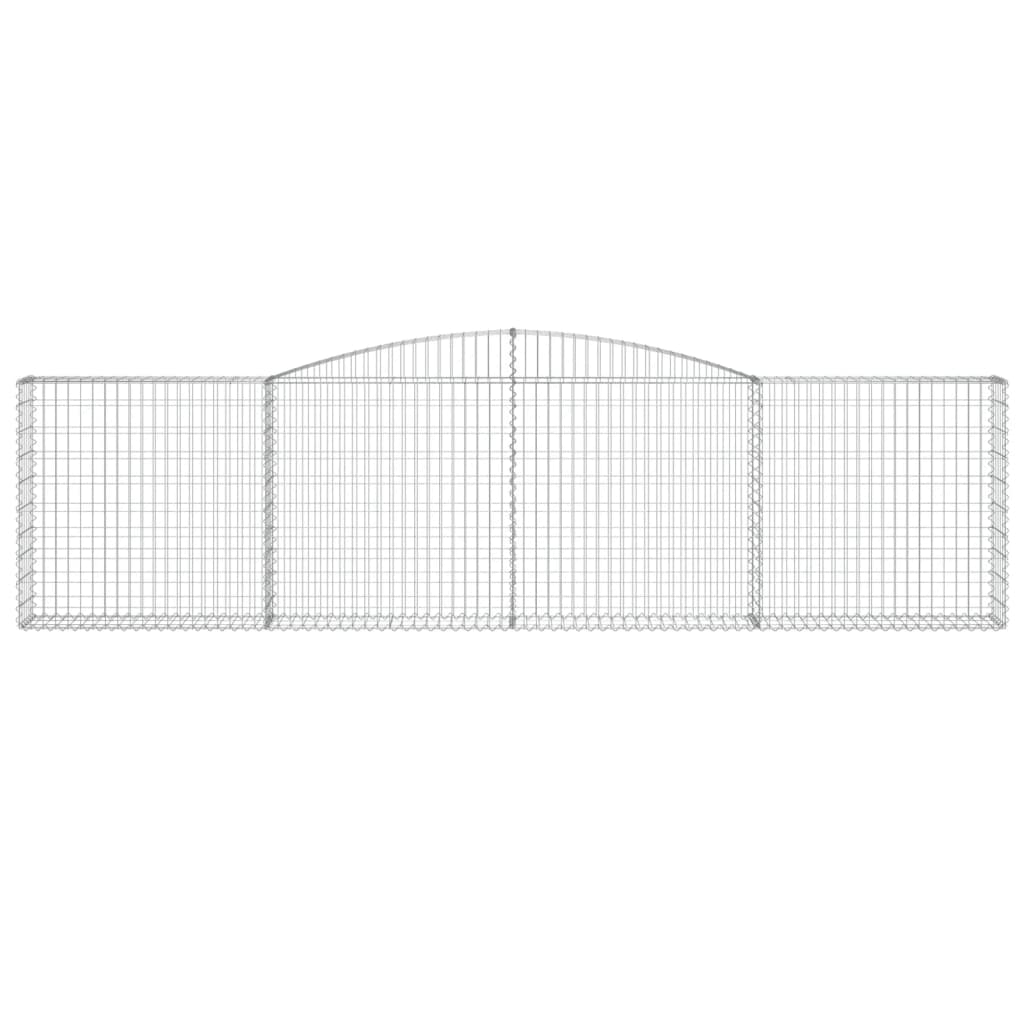 Arched Gabion Baskets 25 pcs 400x30x100/120 cm Galvanised Iron