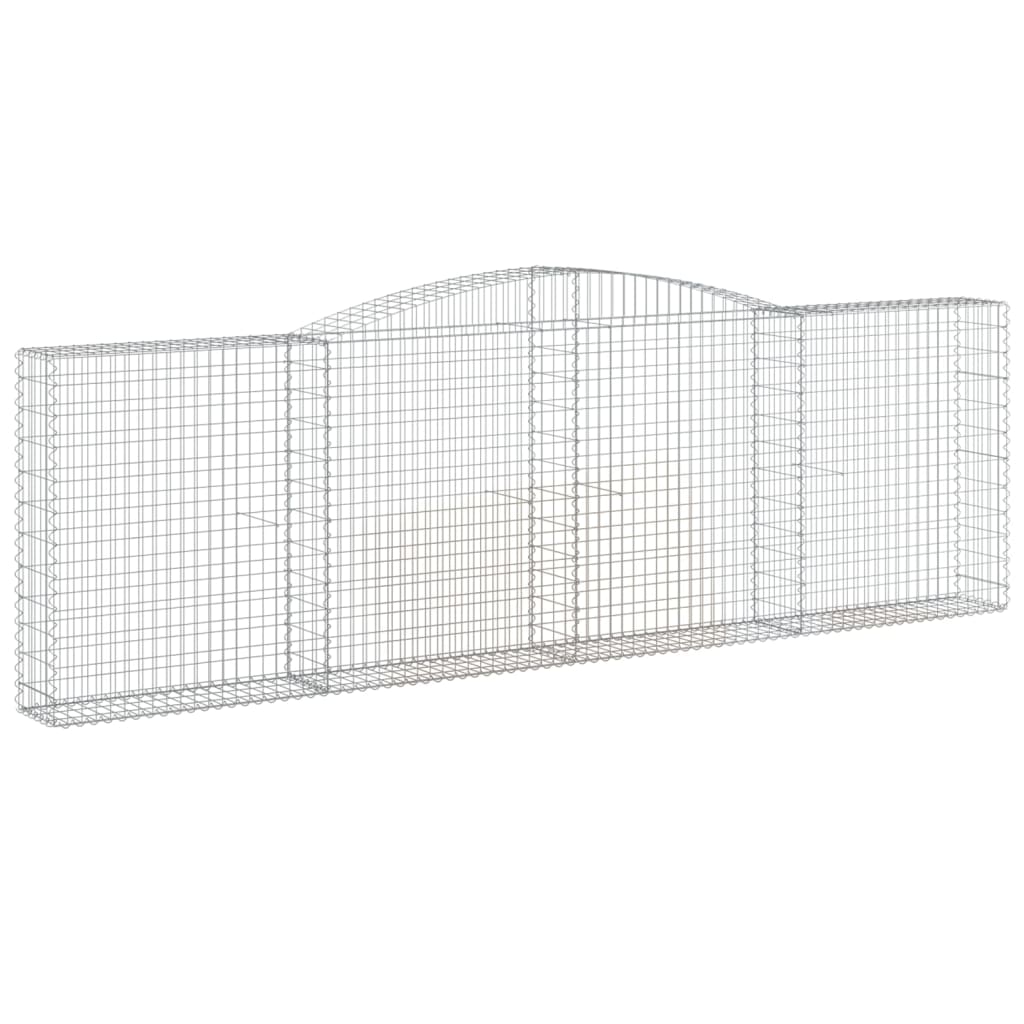 Arched Gabion Baskets 20 pcs 400x30x120/140 cm Galvanised Iron