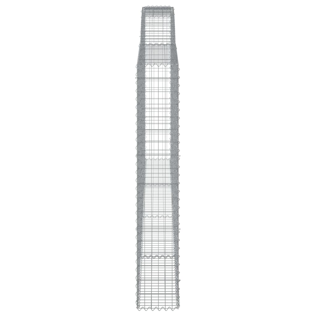 Arched Gabion Baskets 5 pcs 400x30x180/200 cm Galvanised Iron