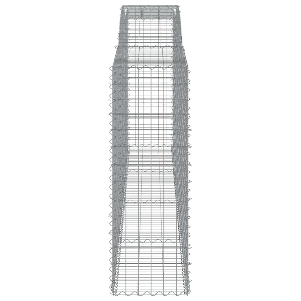 Arched Gabion Baskets 3 pcs 400x50x140/160 cm Galvanised Iron