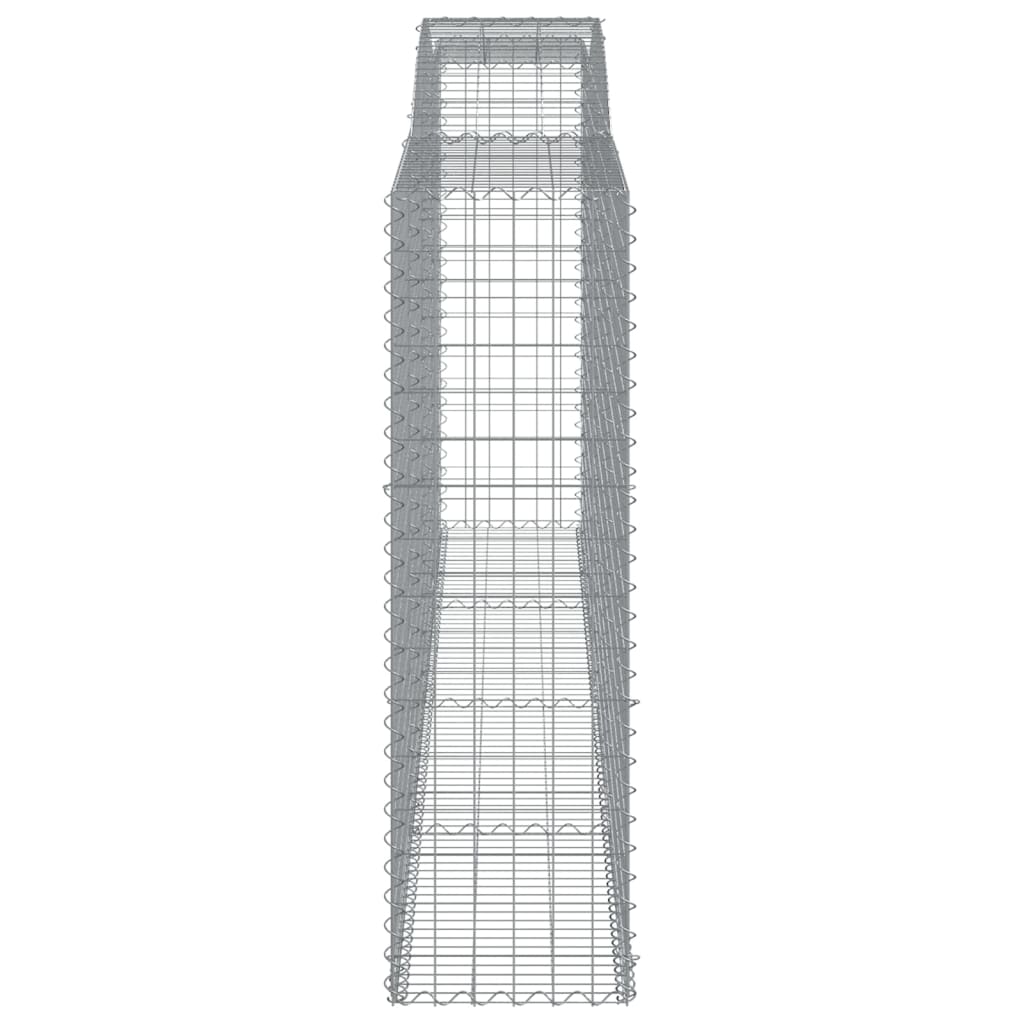Arched Gabion Baskets 4 pcs 400x50x160/180 cm Galvanised Iron