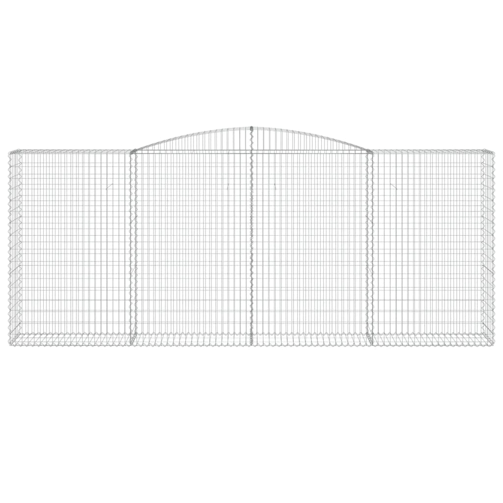 Arched Gabion Baskets 5 pcs 400x50x160/180 cm Galvanised Iron