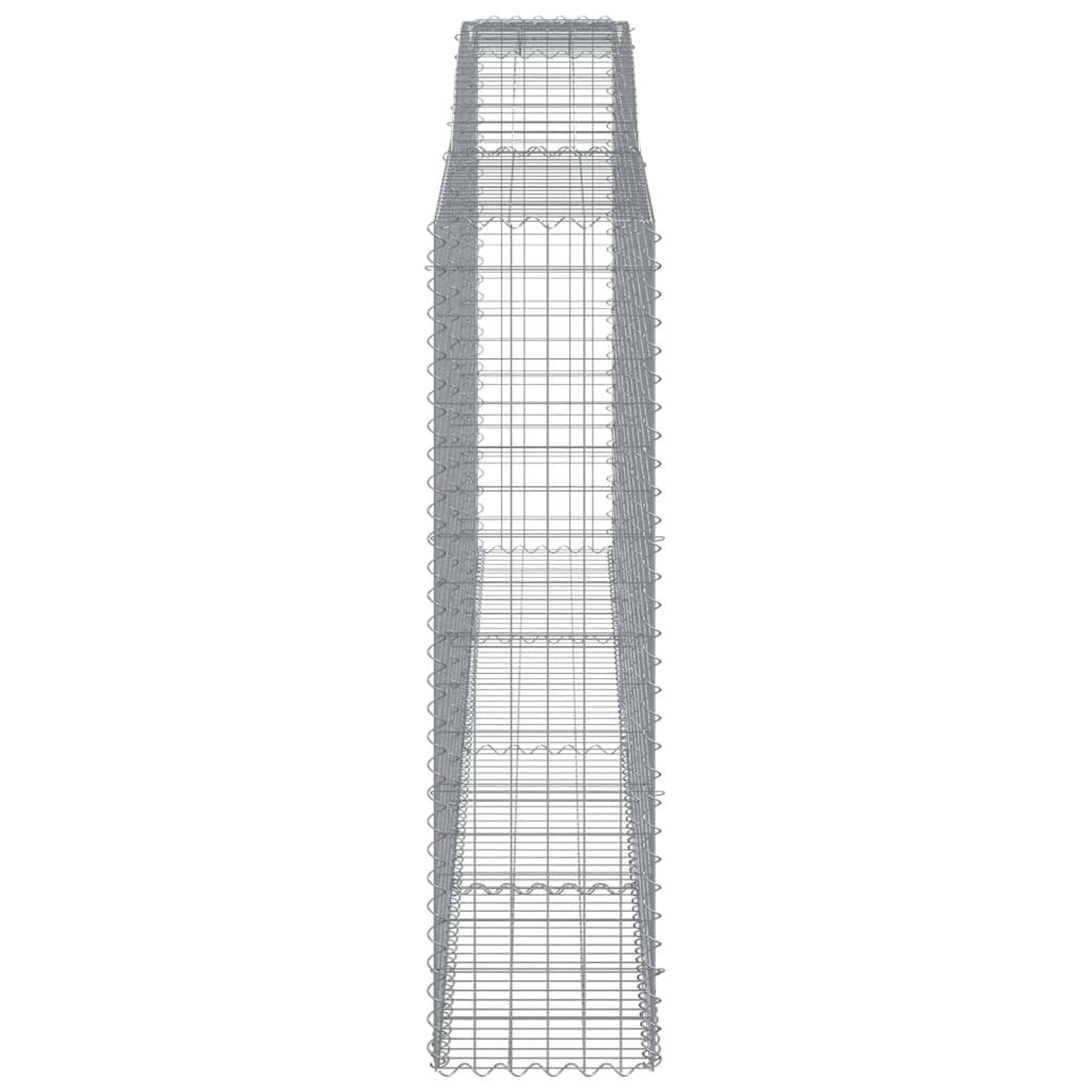 Arched Gabion Baskets 2 pcs 400x50x180/200 cm Galvanised Iron