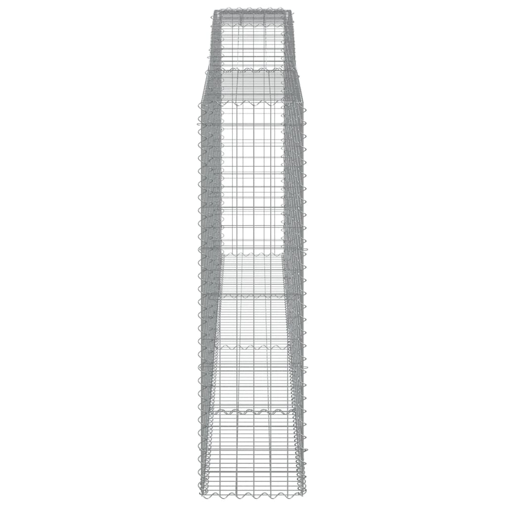 Arched Gabion Baskets 8 pcs 400x50x180/200 cm Galvanised Iron